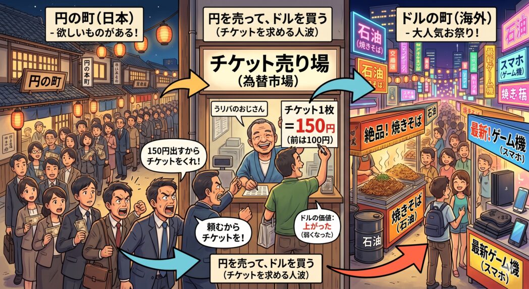 隣の町の大人気お祭りと、専用チケット